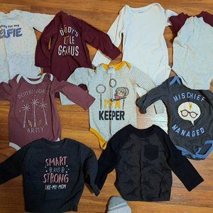 12 month boy long sleeve tops/shirts